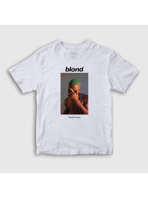 Presmono  Çocuk Beyaz Blond Müzik Frank Ocean T-Shirt