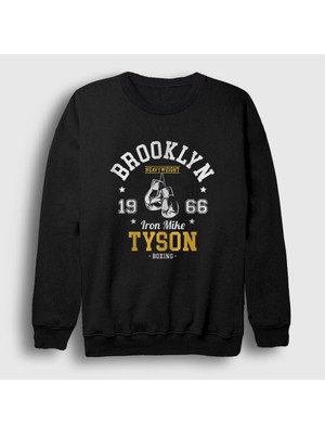Presmono Unisex Siyah Brooklyn Boxing Boks Mike Tyson Sweatshirt