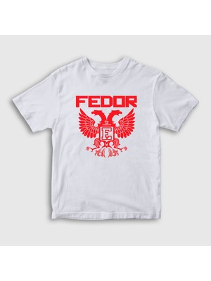 Presmono  Çocuk Beyaz Emperor V2 Ufc Mma Fedor Emelianenko T-Shirt