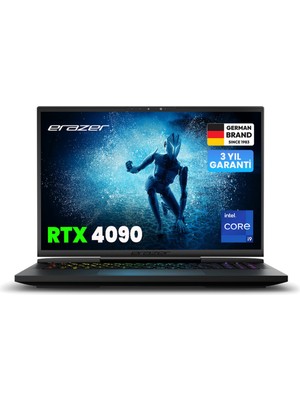 Erazer Beast X40 MD62753 Intel Core i9 14900HX 32GB 2TB SSD RTX4090 Freedos 17" QHD+ 240Hz Taşınabilir Bilgisayar