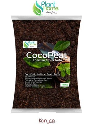 Plant Home Power Mix 10 Litre Hindistan Cevizi Torfu %100 Doğal Torf - Cocopeat Hindistan Cevizi Lifi