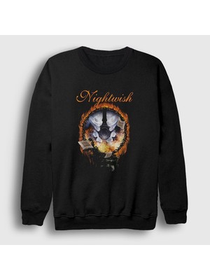 Presmono Unisex Siyah Dark Passion Play Nightwish Sweatshirt