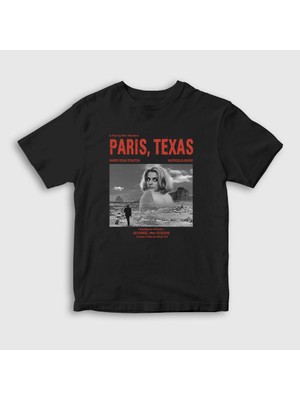 Presmono  Çocuk Siyah Poster Film Paris Texas T-Shirt