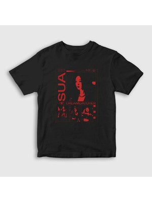 Presmono  Çocuk Siyah Sua K Pop Dreamcatcher T-Shirt