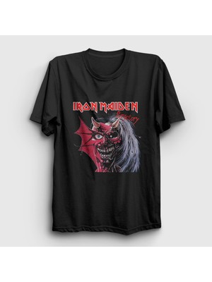 Presmono  Siyah Purgatory Metal Iron Maiden T-Shirt