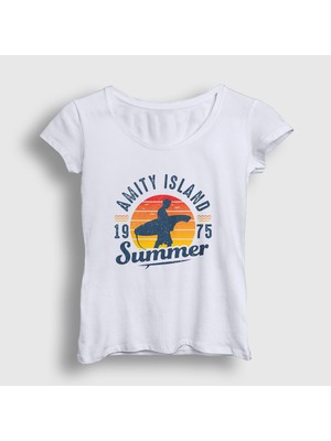 Presmono  Kadın Beyaz Summer Sörf Surf Surfing T-Shirt