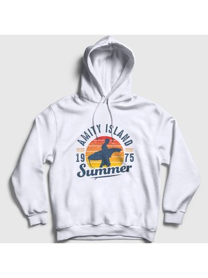 Z zepplin Presmono  Beyaz Summer Sörf Surf Surfing Kapüşonlu Sweatshirt