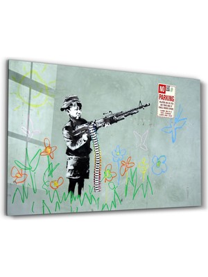 Banksy - No Parking  Cam Tablo