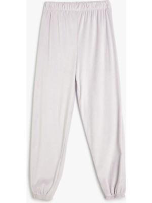 Koton Rahat Kalıp Jogger Kadife Pijama Altı