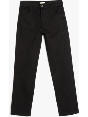 Koton Düğme Detaylı Pamuklu Basic Chino Pantolon
