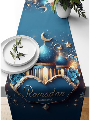 Bertille Home Ramazan Serisi 140 x 40  cm  Dijital Baskılı Runner (Ramadan)