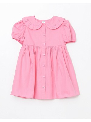 Lcw Kids Bebe Yaka Poplin Kız Çocuk Elbise