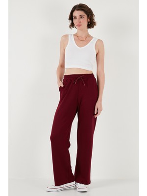 Lela Streç Bol Paça Regular Fit Oysho Kumaş Eşofman Altı Bayan Eşofman Altı 5865881