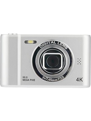 4K Dijital Kamera Seyahat Selfie Kamerası 50 Megapiksel Zoom Hd Fotoğrafçılık 2.4 Inç Ekran Giriş Seviyesi Çocuk Kampüsü Mini Retro Kamera