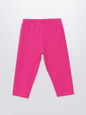 Lcw Kids Fuşya Beli Lastikli Basic Kız Çocuk Tayt