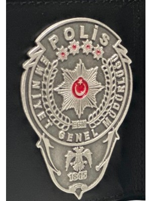 Trend Cüzdan Polis Rozet Gümüş Kaplama