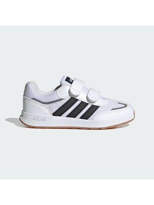 adidas Tensaur Switch Çocuk Beyaz Koşu Ayakkabısı Hafif ve Esnek Kauçuk Taban ile Günlük Kullanıma Uygun