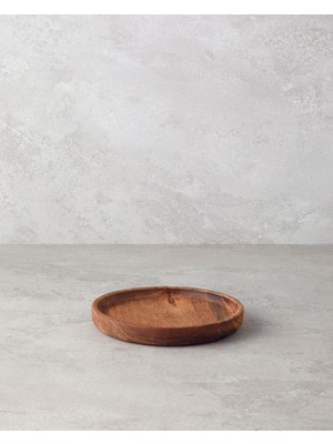 English Home Timbered Akasya Sunumluk 15x2 Cm Kahverengi