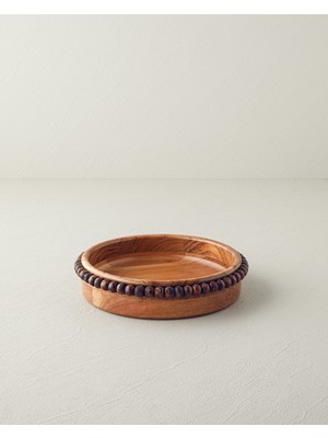 English Home Rustique Akasya Sunumluk 21x4 Cm Kahverengi