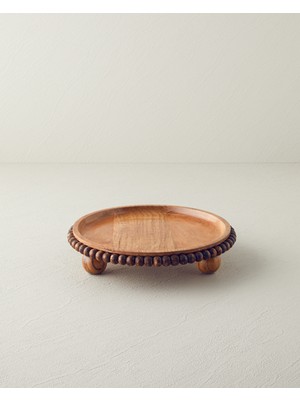 English Home Rustique Akasya Sunumluk 23x5 Cm Kahverengi