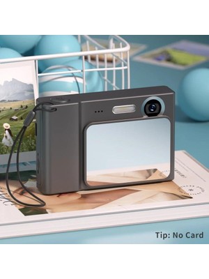Zigver 4K Dijital Kamera 48 Megapiksel Mini Retro Seyahat Kamerası 1080P HD Siyah Görüntü Sabitleme