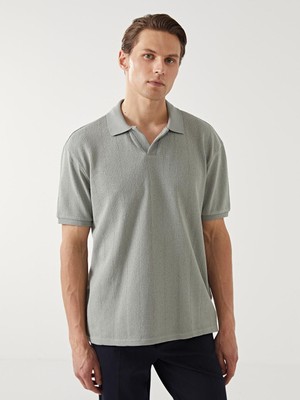 Lcw Vision Polo Yaka Kısa Kollu Çizgili Erkek Tişört