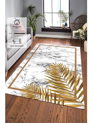 Alina Carpet Eco Touch Serisi Dijital Baskı Kaymaz Tabanlı Yıkanabilir Salon Halısı Mutfak Halısı Koridor Halısı