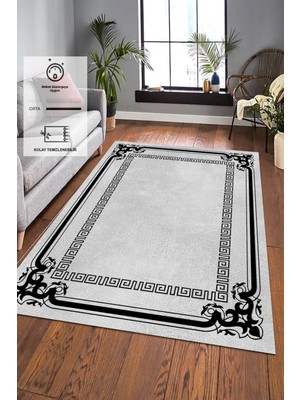 Alina Carpet Eco Touch Serisi Dijital Baskı Kaymaz Tabanlı Yıkanabilir Salon Halısı Mutfak Halısı Koridor Halısı