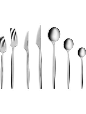 Karaca Elegance Braga Platin 12 Kişilik 84 Parça Çatal Kaşık Bıçak Takımı