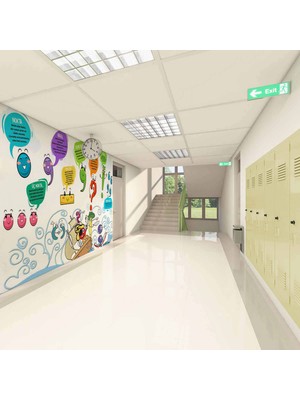 Noktalama Işaretleri Okul Duvar Kağıdı Baskı