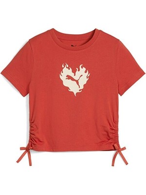 Puma Red Fire Kıds+Gırls K.kol Tshırt Kadın T-Shirt 68510815
