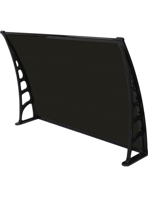 Gardenplast Crocus Kapı Pencere Üstü Pratik Sundurma 80  x  120  cm  -Siyah