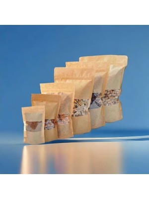 Konak Ambalaj Kraft Pencereli Doypack Tanışma , Deneme , Numune Paketi