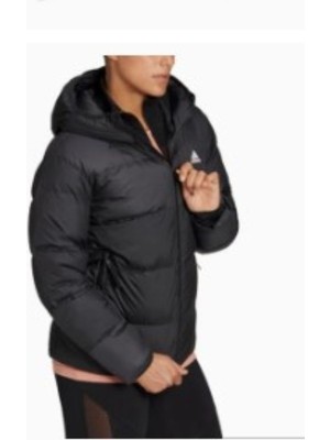 Adidas H14172 Kadın Mont Klasik Kesim Siyah Renk Uzun Kol Kadın Modeli