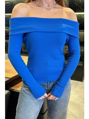 Gülseli Kadın Madonna Yaka Kaşkorse Bluz