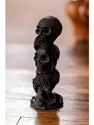Siyah Heykel Dekoratif Süs Eşyası Dekoratif Masa Süsü Salon Aksesuarları Model 29