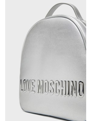 Love Moschino Logolu Ayarlanabilir Çift Askılı Sırt Çantası Bayan Sırt Çantası JC4197PP1MKD196B