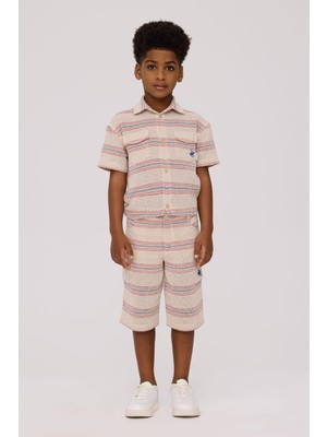 Beverly Hills Polo Club Erkek Çocuk Çizgili Şort