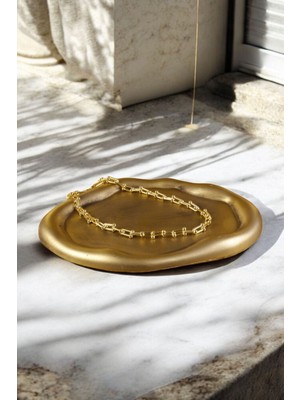 Takı Tabağı Takı Organizeri Takı Makyaj Kozmetik Düzenleyici Gümüş Eskitme Renk Model 17