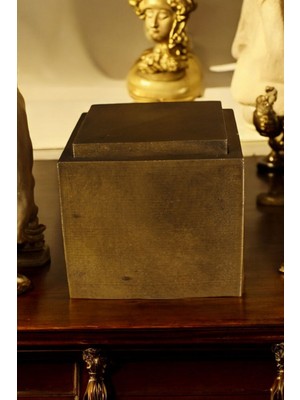 Şekerlik Kapaklı Kase Kurabiyelik Kapaklı Şekerlik Gümüş Eskitme Renk Model 13