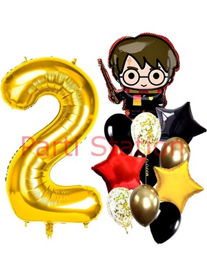 Harry Potter 2 Yaş Balon Set Harry Potter Hogwarts Konsept Doğum Günü Parti Balon Set
