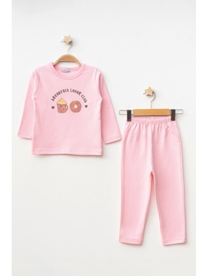 Donut Baskılı Uzun Kol Pijama Takımı 74168