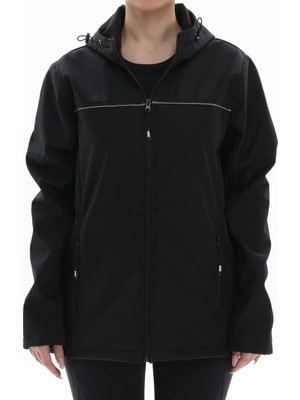 Ağca İş Elbiseleri Softshell Mont Beyaz Biyeli