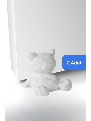 Evene Kapı Stoperi Beyaz Renk Dekoratif Kapı Tutucu Durdurucu 2 Adet Model 7