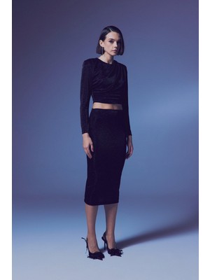 Parlak Kalem Etek - Siyah