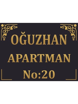 Apartman Duvar Tabelası