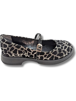 Çiğdem Kundura Allure - Şık ve Konforlu Kadın Leopar Desenli Babet - Allure - Leopar  - 39