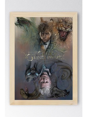 Fantastik Canavarlar Çerçeveli Tablo - Film Afişi Poster Tablo