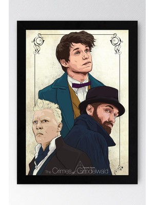 Fantastik Canavarlar Çerçeveli Tablo - Film Afişi Poster Tablo