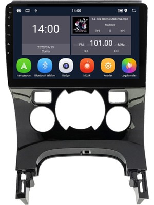 SmartGO Peugeot 3008 Android Multimedya Sistemi (2009-2016) Dijital Klima 4+64 GB  Wİ-Fİ (Yazılımsal)